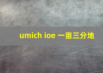 umich ioe 一亩三分地